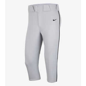 NWT Nike Vapor Select High Piped Gray Baseball Pants Mens Size S (BQ6437-053)